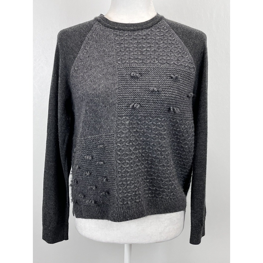 Womens Simone Rocha Cashmere Merino Blend Sweater Sz S GUC Charcoal